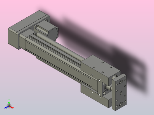 RKD40-200-P-DX-57步进-B3折返电动缸正等轴测缩略图