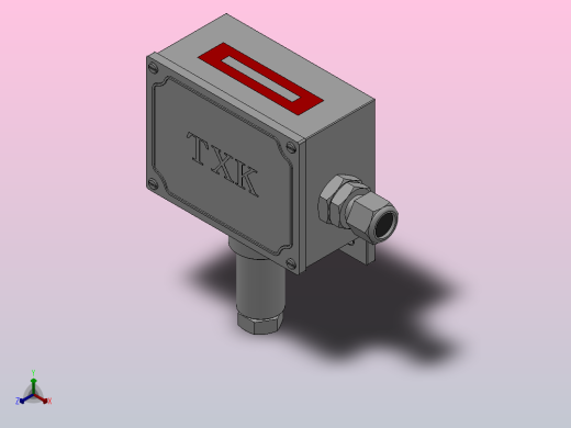 TXK-102压力控制器[TXK-102压力控制器(1021101)]正等轴测缩略图