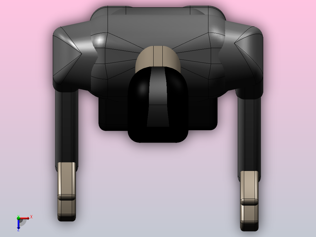 人体模型man俯视图