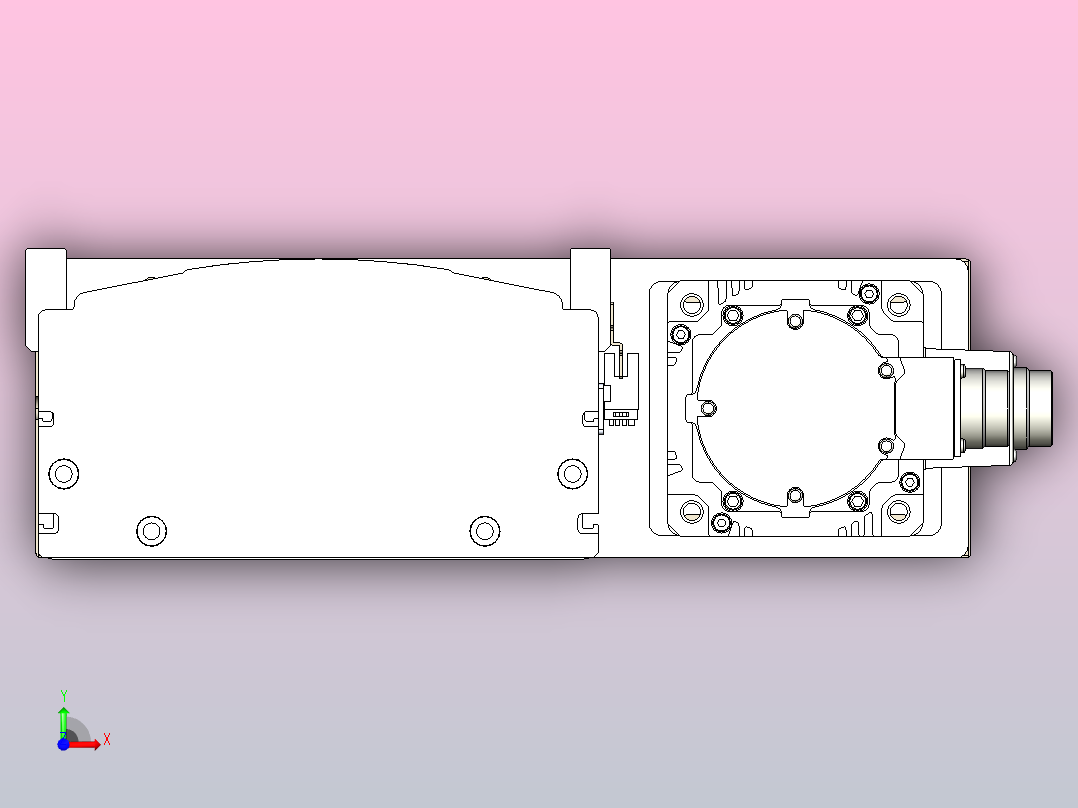 日规模组半封闭丝杆TPA-HNR-220D-3210C-L1100-ML-Y-P1K-N3前视图