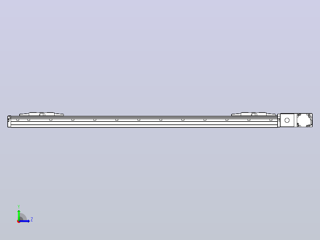 皮带直线轴双滑块型TPA-GCBS-120-P70-L375-QR-M20-N3左视图
