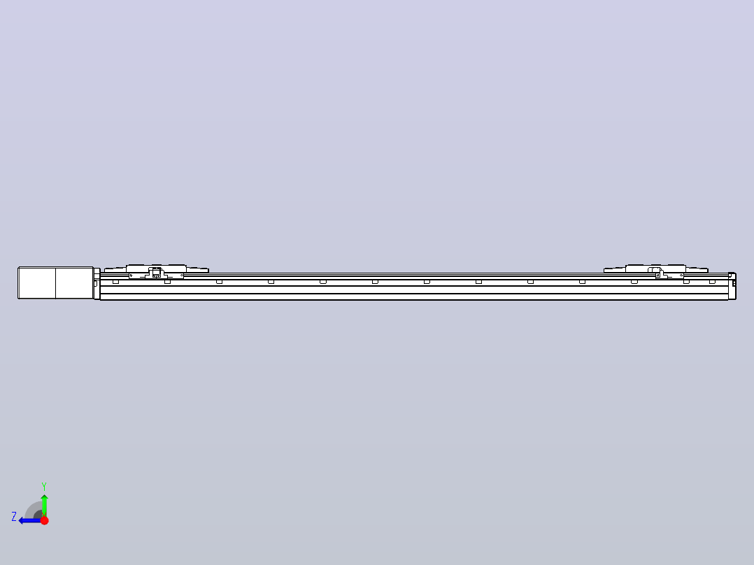 皮带直线轴双滑块型TPA-GCBS-120-P70-L375-QR-M20-N3右视图