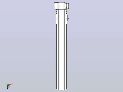 皮带直线轴半封闭可选导轨TPA-HNB-105D-90-L550-RP-Y-P20-N3俯视缩略图