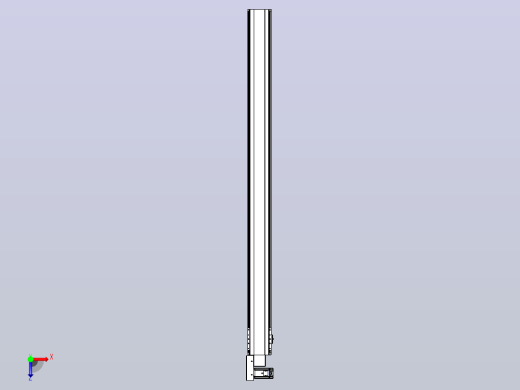 皮带直线轴半封闭可选导轨TPA-HNB-140D-120-L1800-ML-Y-P40-N3俯视缩略图