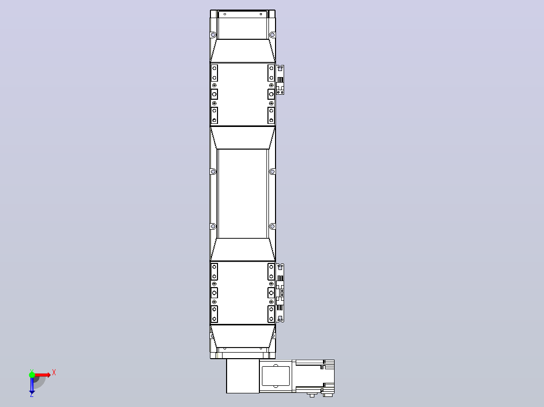 皮带直线轴双滑块型TPA-GCBS-120-P70-L75-DL-M20-N3俯视图
