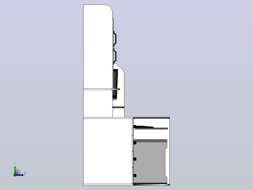 电脑桌和管道3D打印机左视缩略图