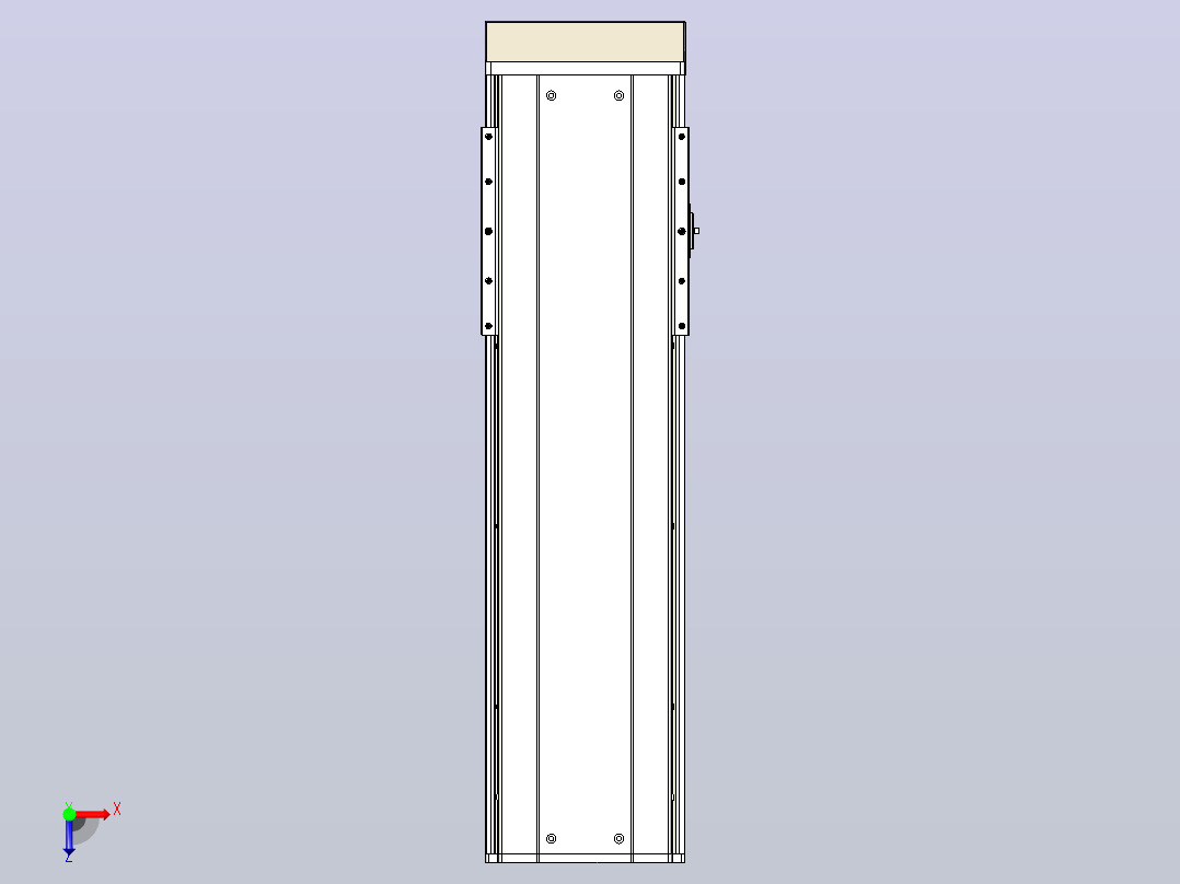 日规模组半封闭丝杆TPA-HNR-220D-3210C-L500-MP-C-P1K-N3俯视图