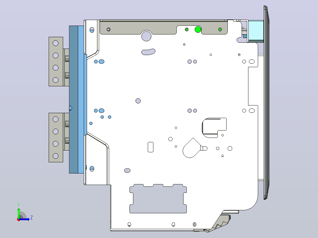 NA8-3200 3200A 4P 抽屉式-垂直接线+门框202409左视图