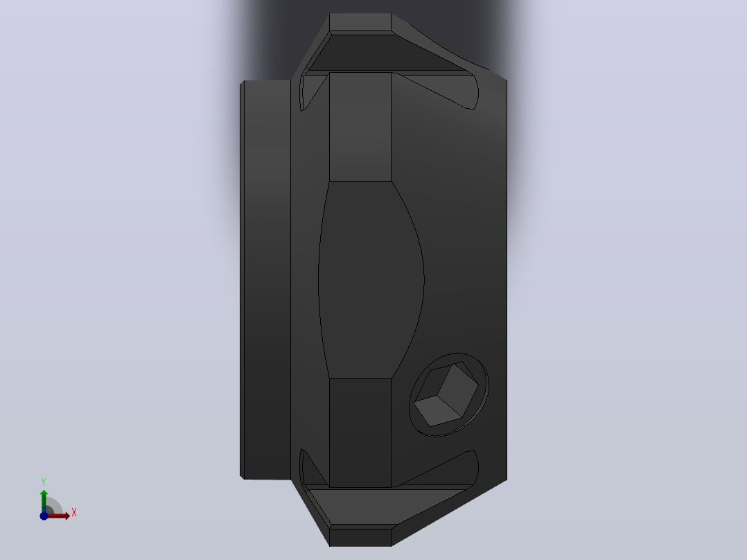 NFA斜角锁紧螺母[NFA M10×0.75]前视图