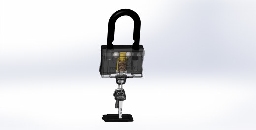 Lock挂锁及钥匙结构缩略图