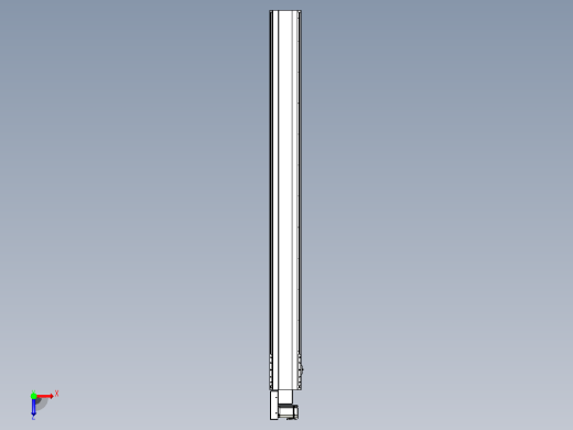 皮带直线轴半封闭可选导轨TPA-HNB-202D-140-L2100-ML-Y-P75-N3俯视缩略图