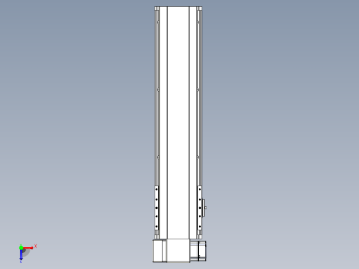 皮带直线轴半封闭可选导轨TPA-HNB-140D-120-L450-LP-C-P40-N3俯视缩略图