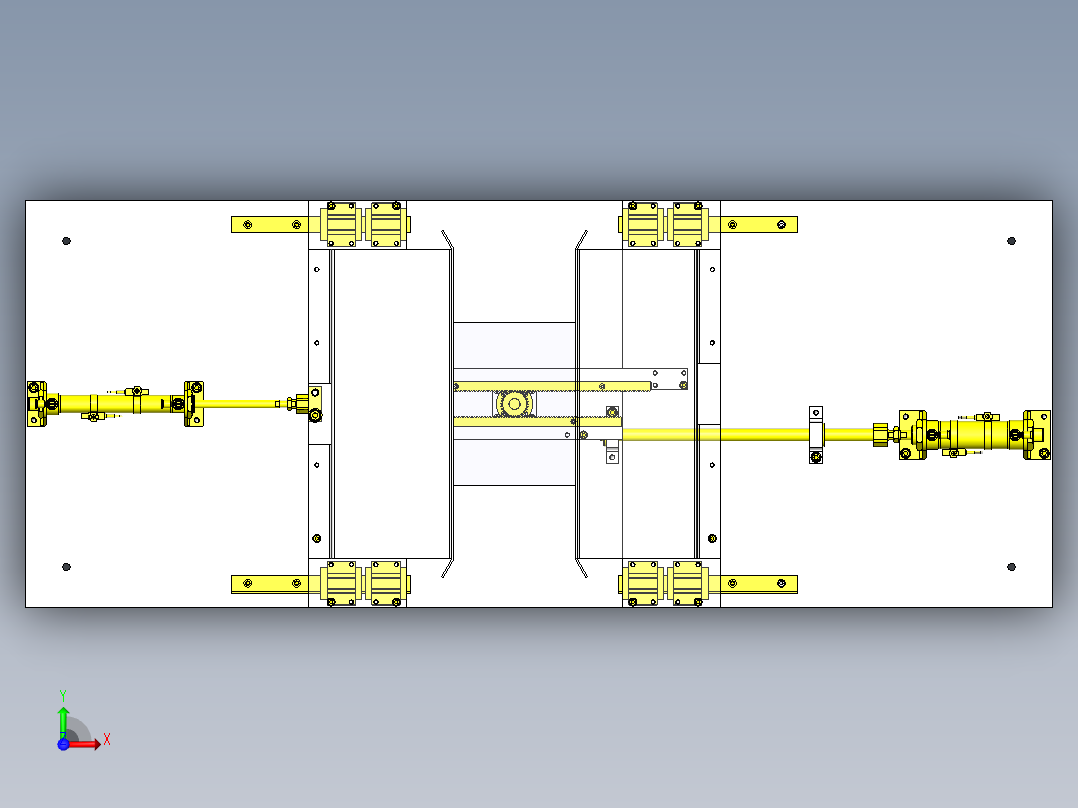 3位置切换导向机构俯视图
