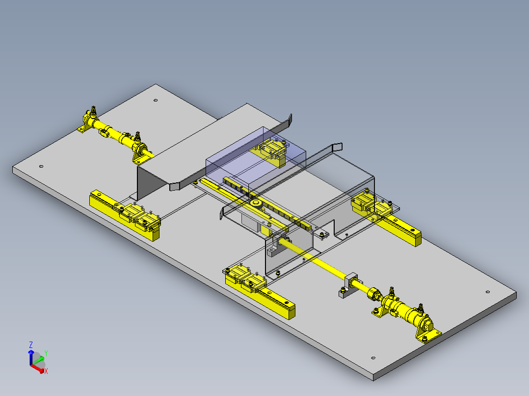3位置切换导向机构正等轴测图