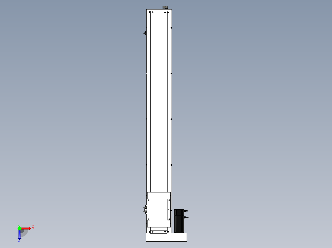 Toyo东佑达直线模组-ECH17-1150-BL-400W+煞車俯视图