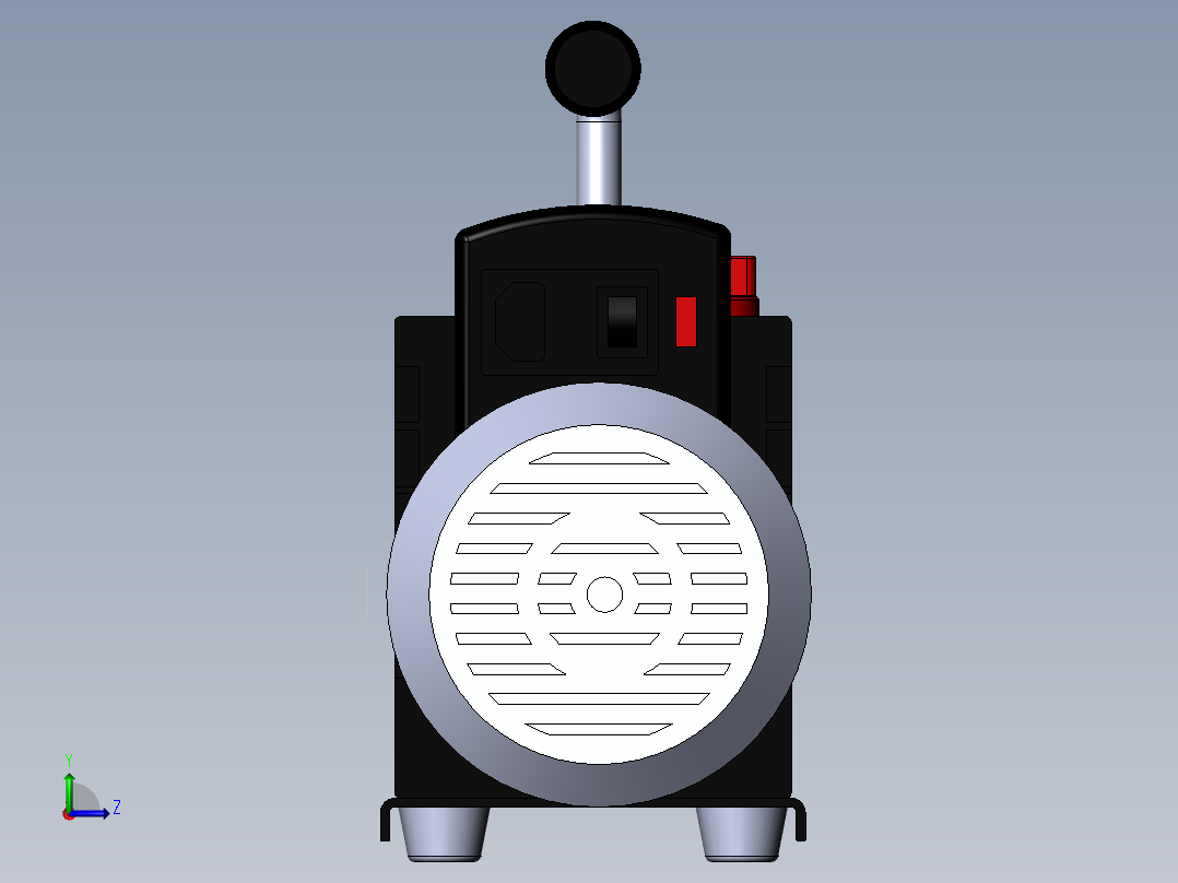 单级离心油泵左视图