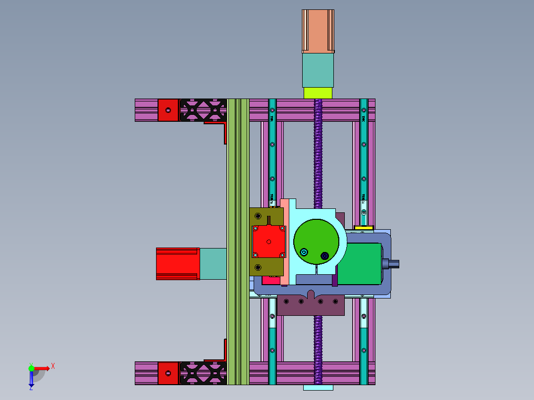 微调直线导轨修边机俯视图