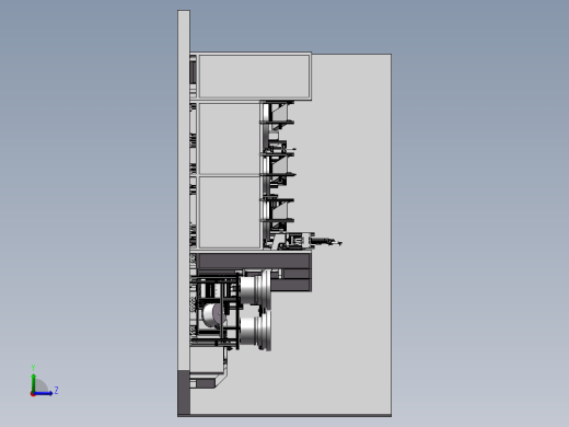 复杂自动组装线左视缩略图