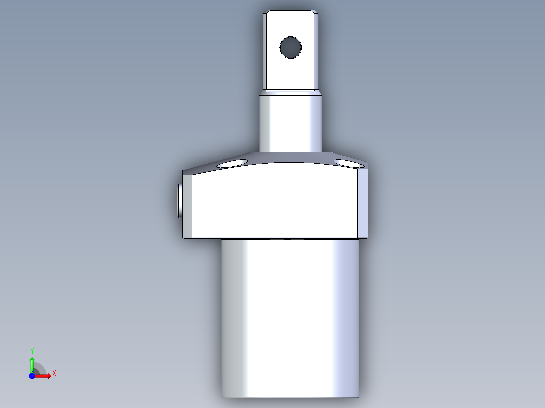 KOSMEKLHA0400-Gx-P_R02多系列多零件图纸模型前视图