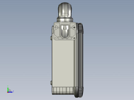 向下墙座+90度箱体连接器+控制箱左视缩略图