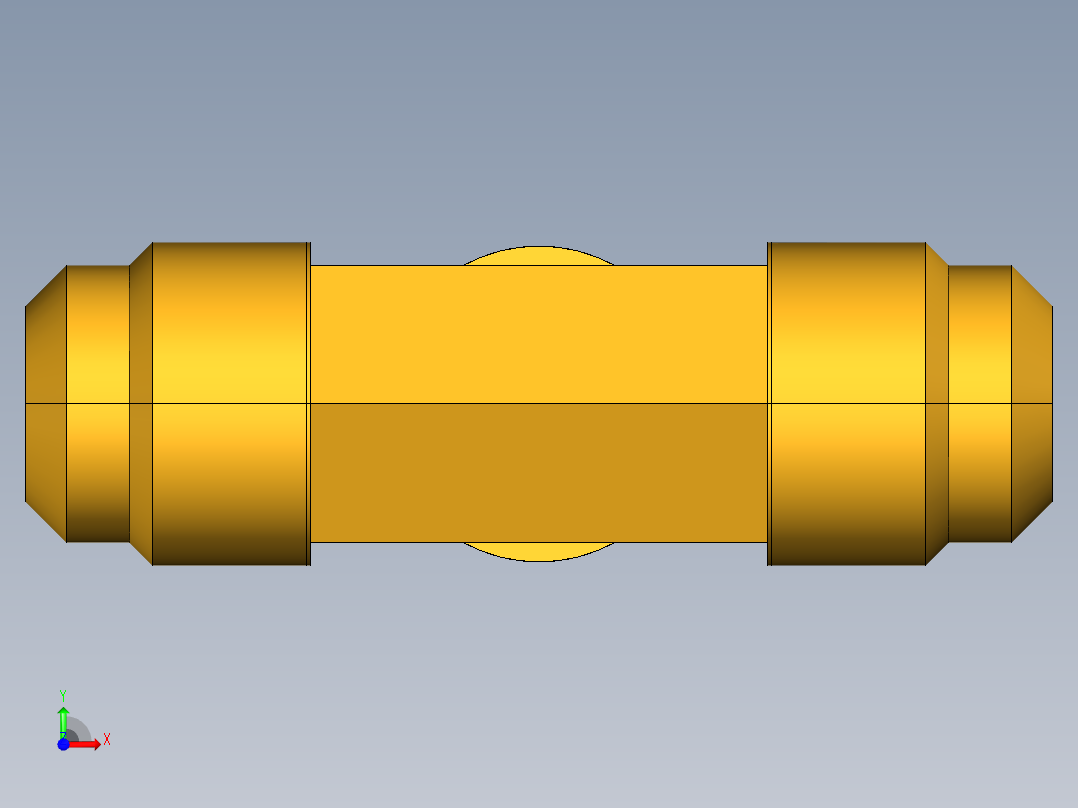 扩口式工业通用硬管接头Male Branch Tee 145F-10-8前视图