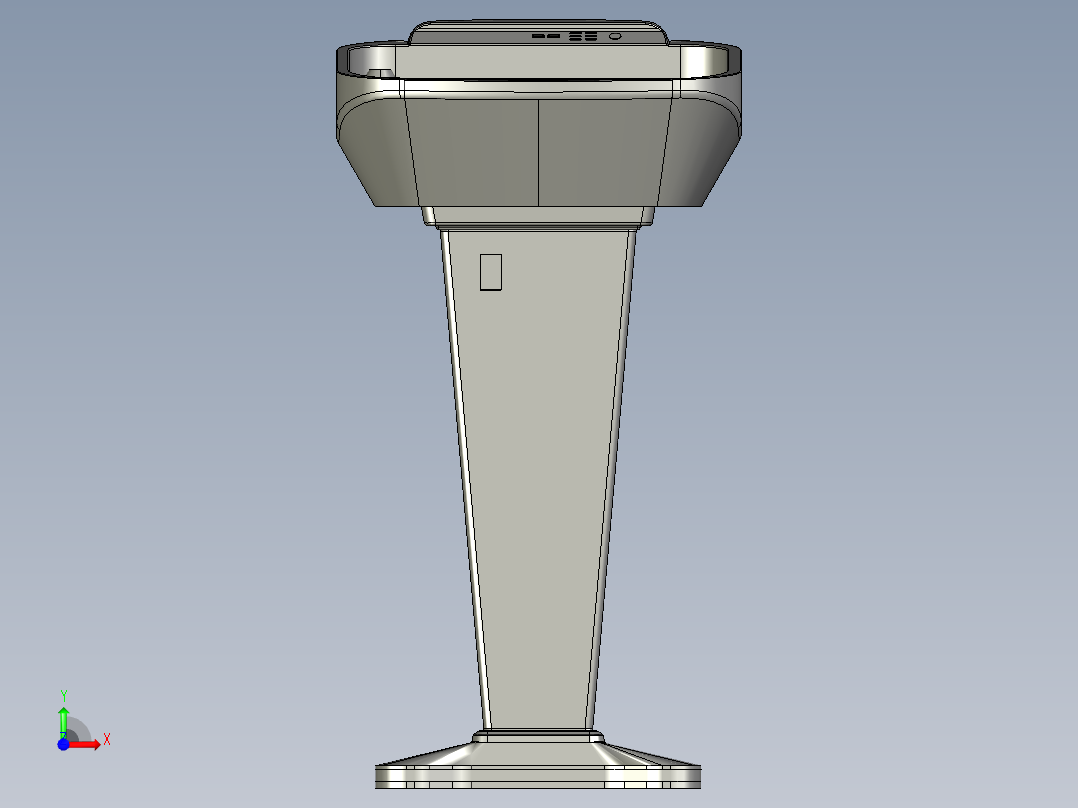 数字讲台前视图
