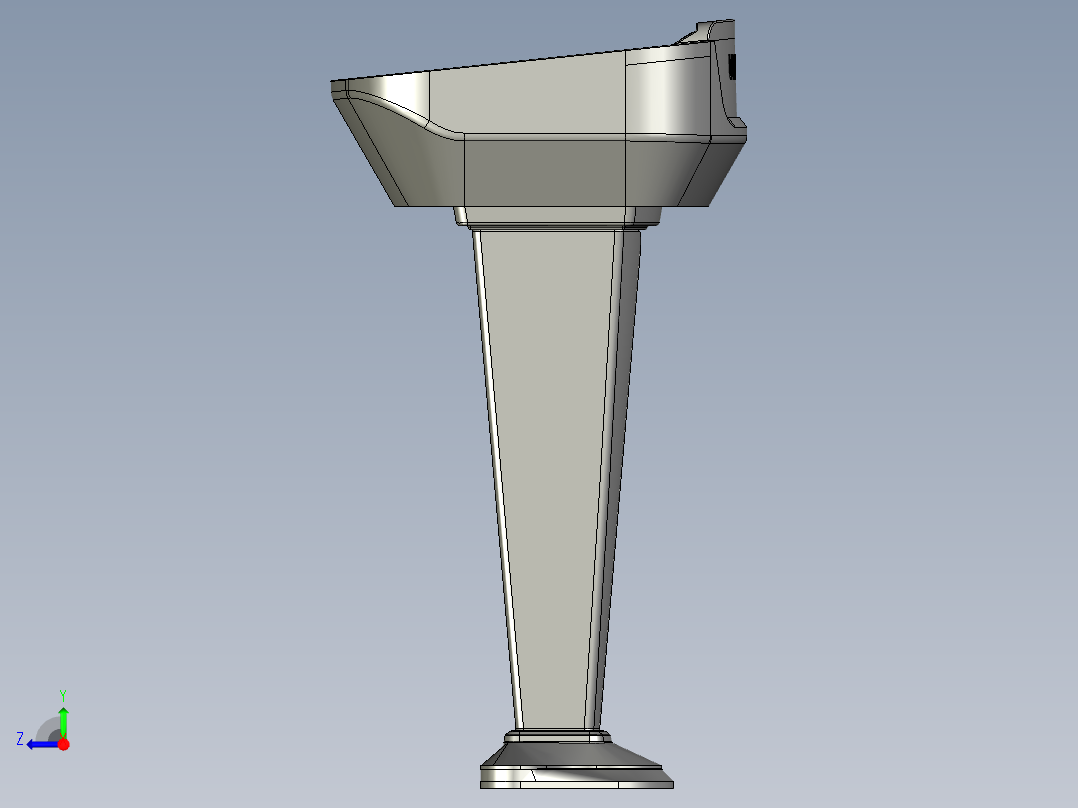 数字讲台右视图