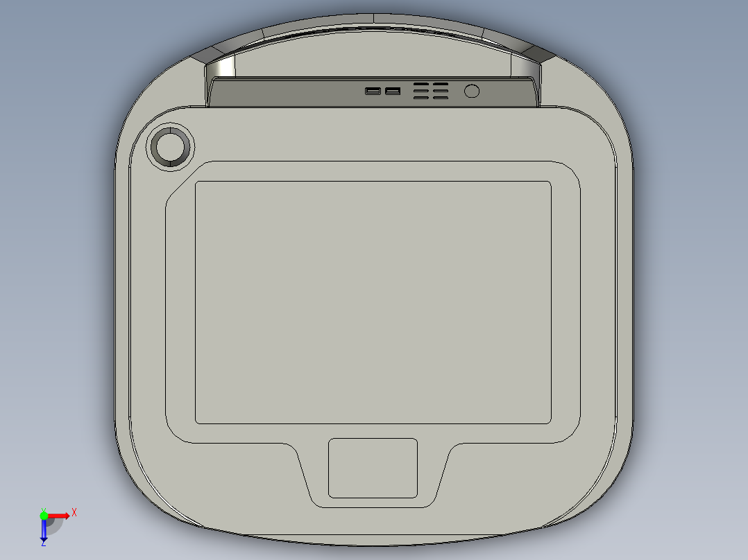 数字讲台俯视图