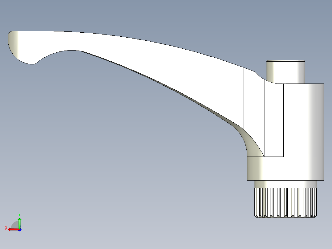 人體工學型調整把手(母牙 SUS製)ERX.SST-3D多系列多零件图纸模型后视图