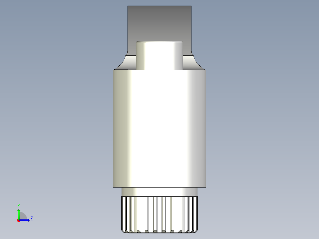人體工學型調整把手(母牙 SUS製)ERX.SST-3D多系列多零件图纸模型左视图