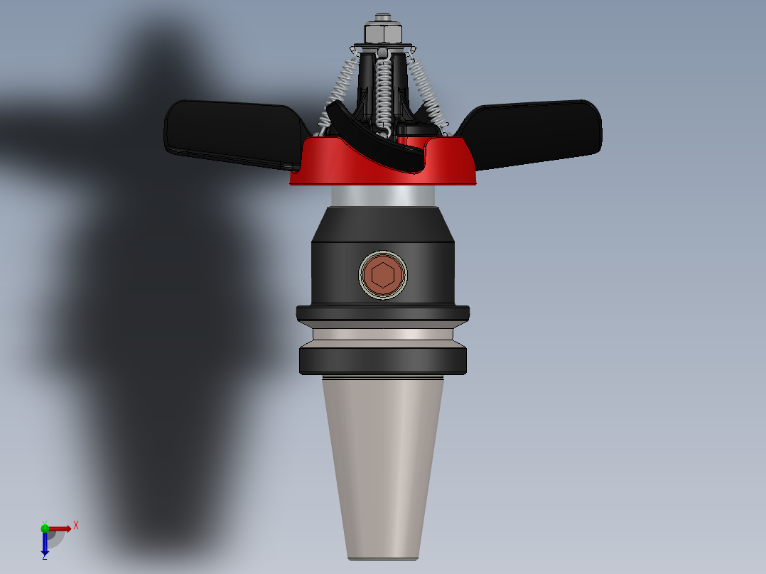 数控清洁风扇俯视图