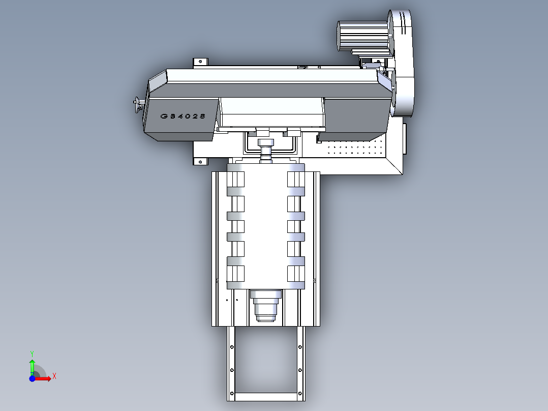 69 4028非标锯床前视图