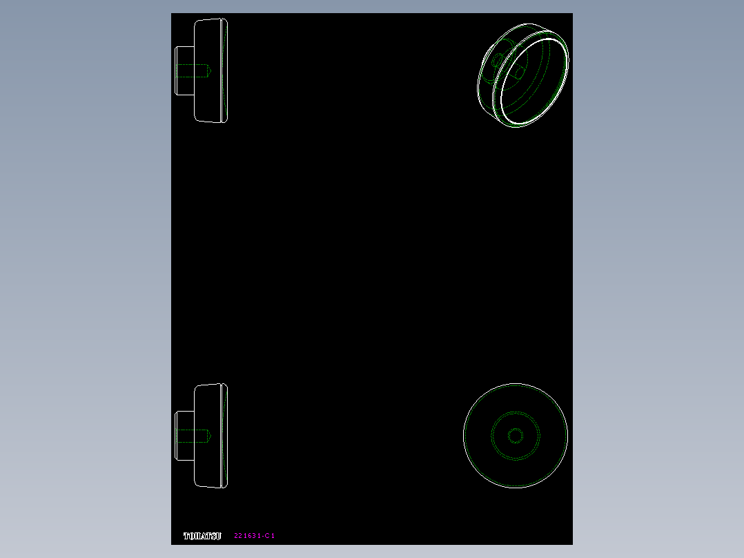 人體工學型把手(母牙)ELK-2D多系列多零件图纸模型
