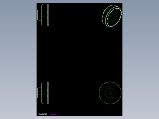 人體工學型把手(母牙)ELK-2D多系列多零件图纸模型