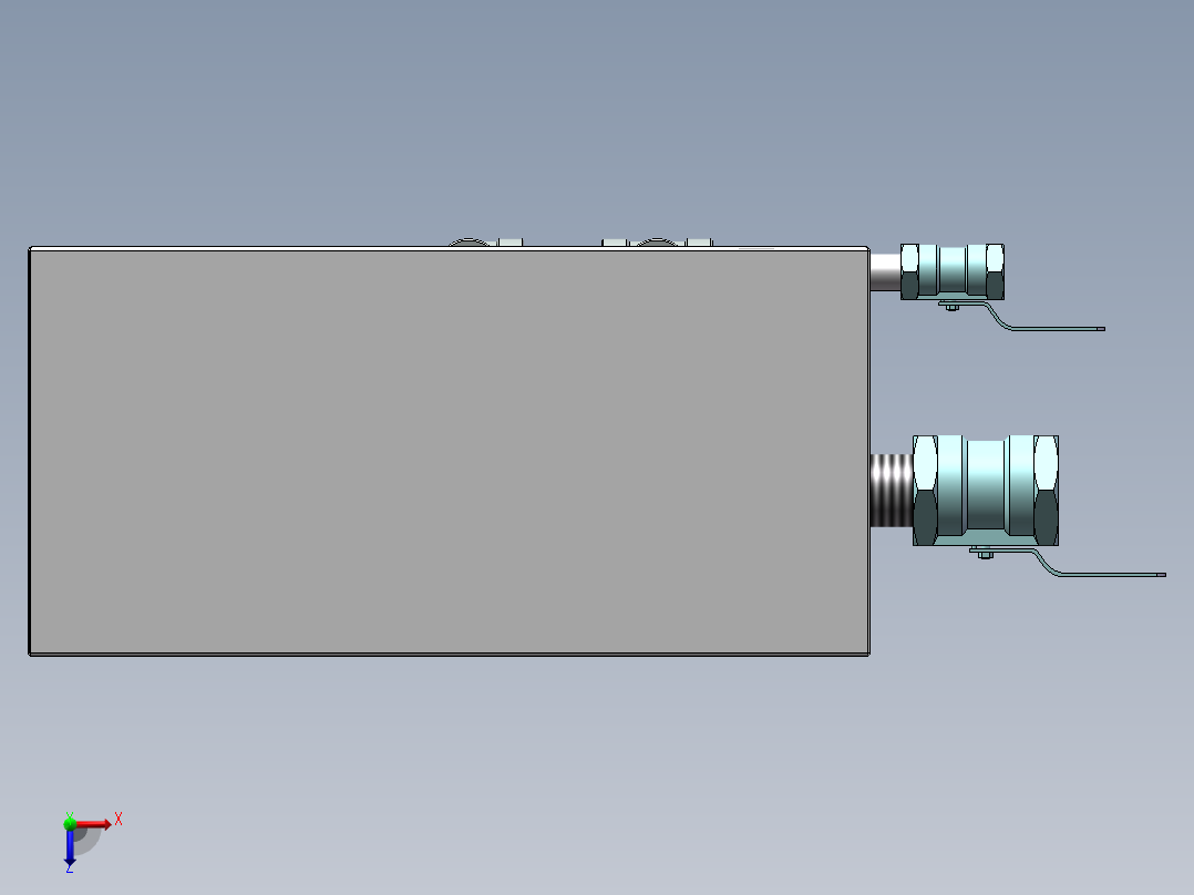 厨余垃圾油水分离器俯视图