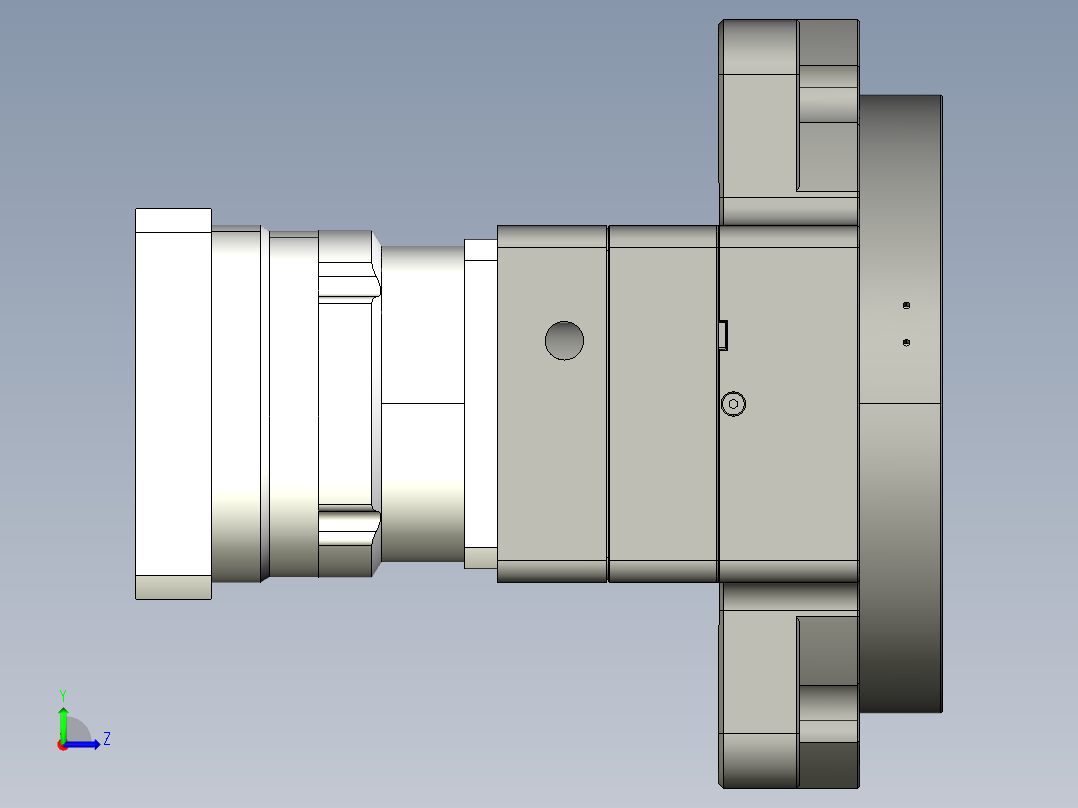 中空旋转平台KFN280115-L1-07-28-130-165加减速机左视图