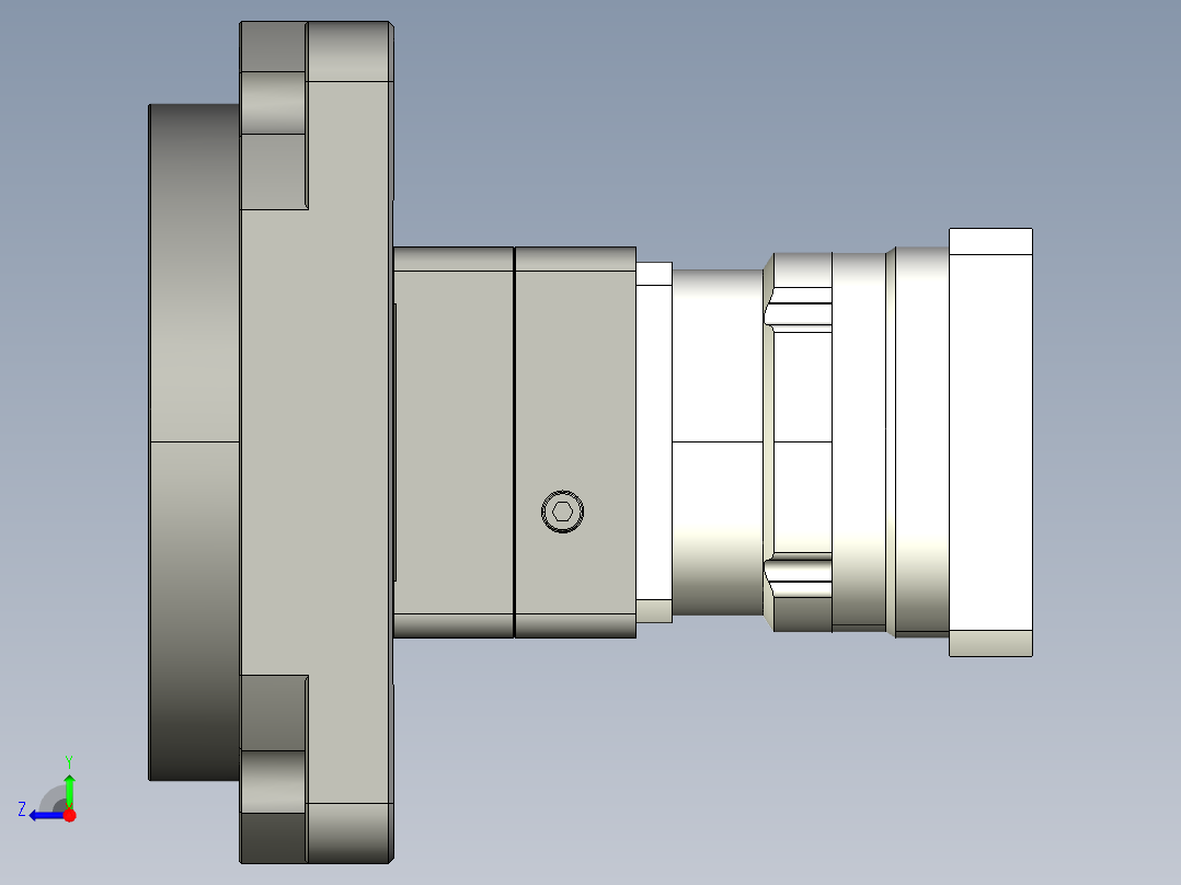 中空旋转平台KFN280115-L1-07-28-130-165加减速机右视图