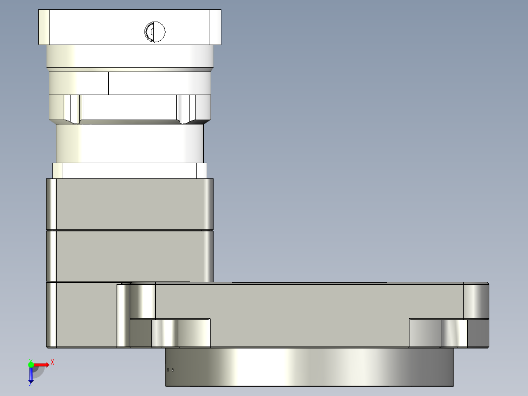 中空旋转平台KFN280115-L1-07-28-130-165加减速机俯视图