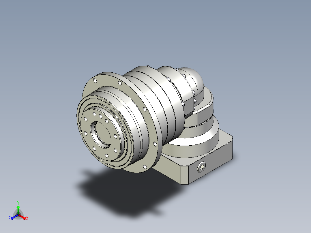 多摩川行星减速机TDR-090-L2-19DC19主视图