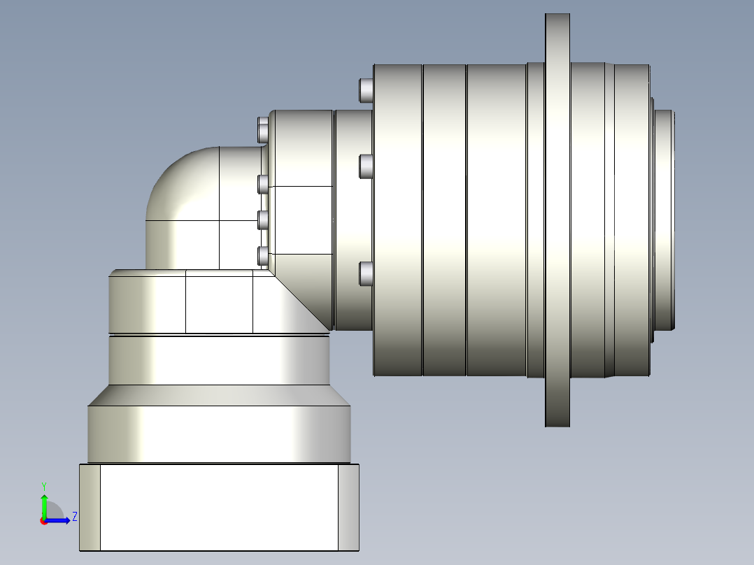 多摩川行星减速机TDR-090-L2-19DC19左视图