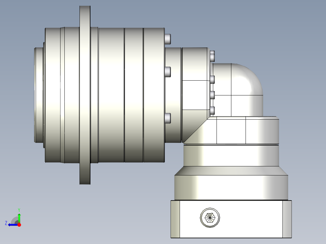 多摩川行星减速机TDR-090-L2-19DC19右视图