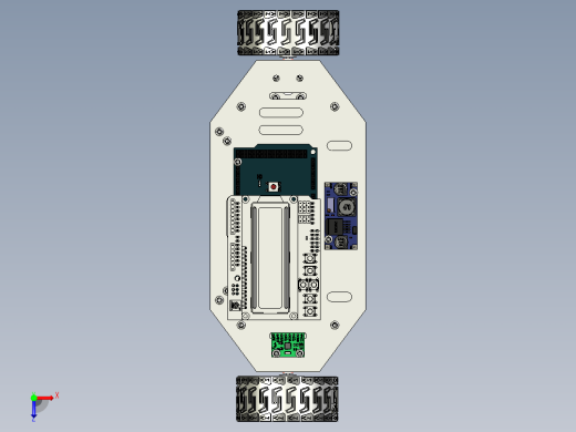 t双足自平衡小车3D图纸 STEP格式俯视缩略图