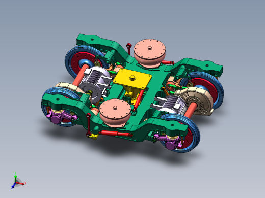 动车转向架模型SW2018