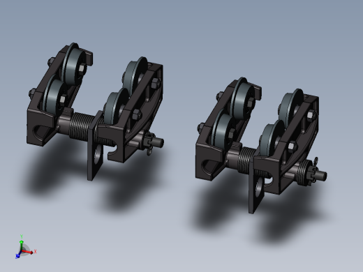 MT型手拉葫芦小跑车 工字钢滑车 2款