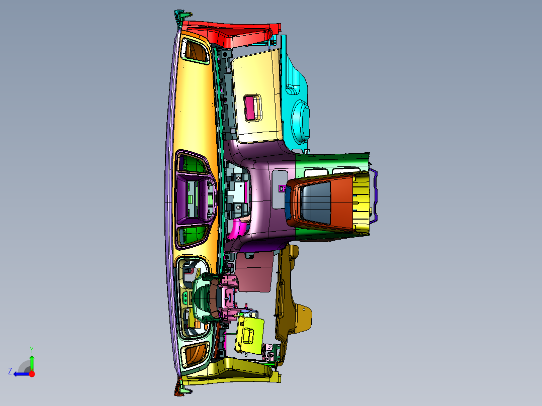 中控内饰仪表台GL8仪表板右视图