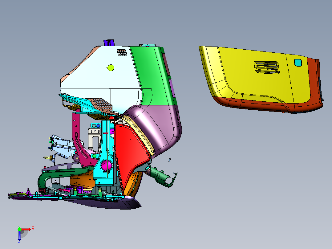 中控内饰仪表台GL8仪表板俯视图