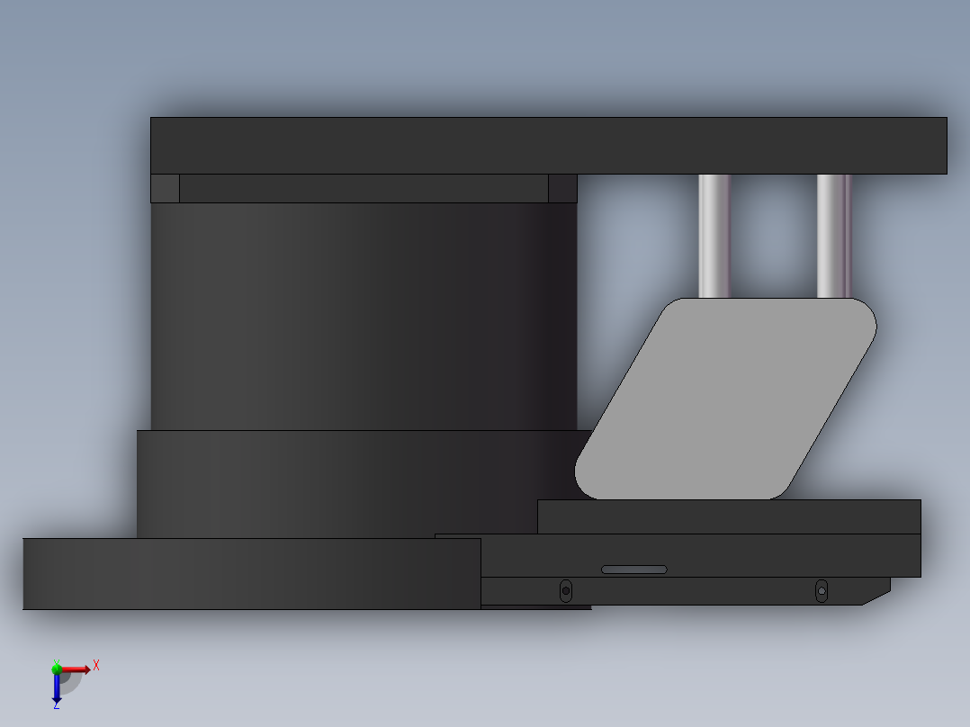 振动盘 3D模型俯视图