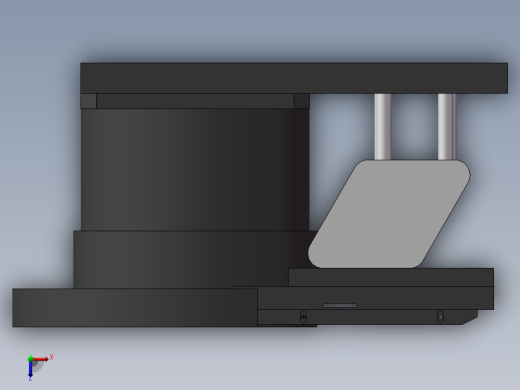 振动盘 3D模型俯视缩略图