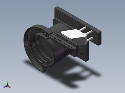 振动盘 3D模型正等轴测缩略图