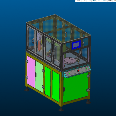 USB贴膜机 3D模型 非标自动化设备3D图纸3D模型缩略图